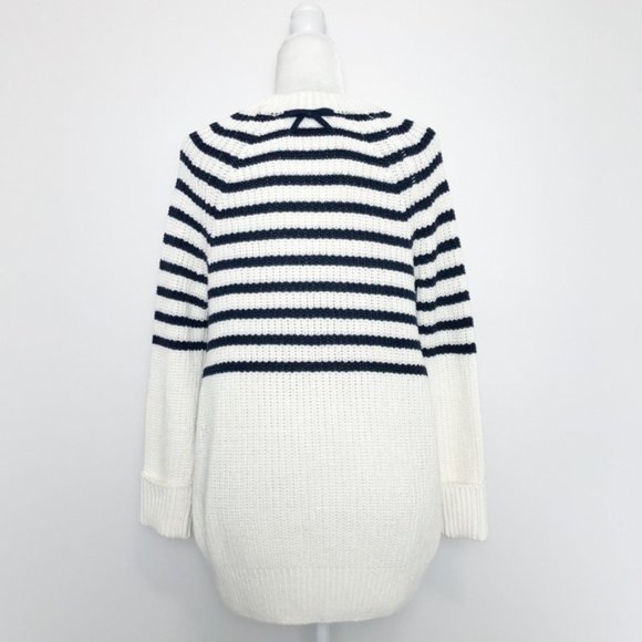Kate Spade Aura Striped Side Zip Sweater Small - Picture 5 of 8